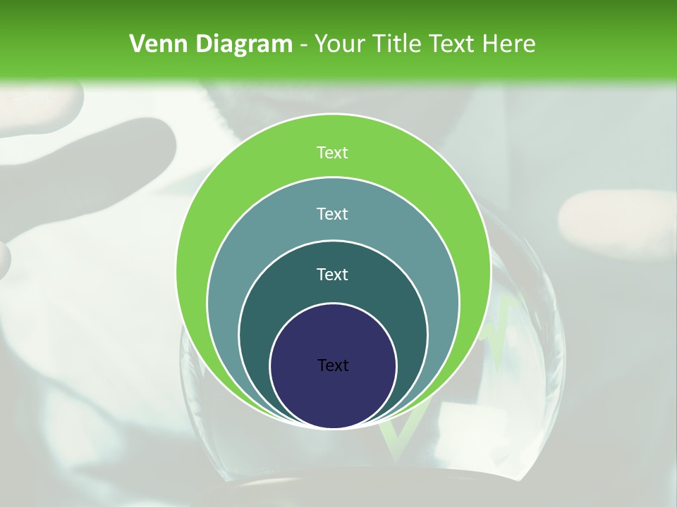 A Man Holding A Glass Ball In His Hands PowerPoint Template