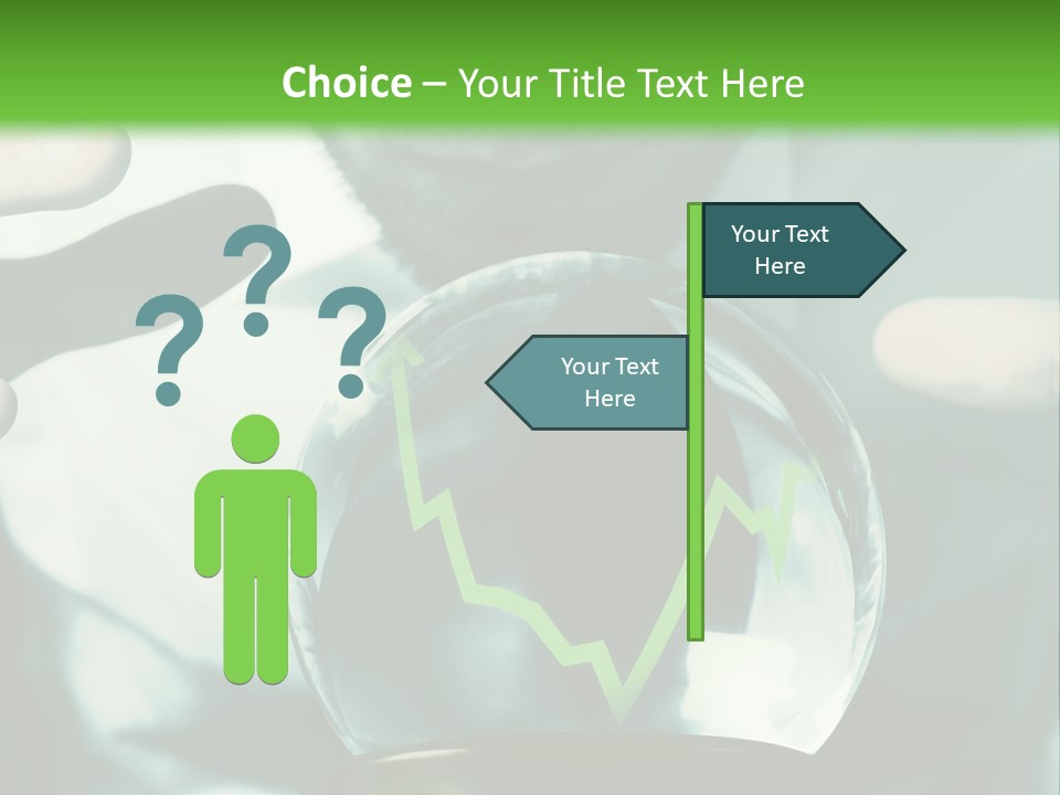 A Man Holding A Glass Ball In His Hands PowerPoint Template