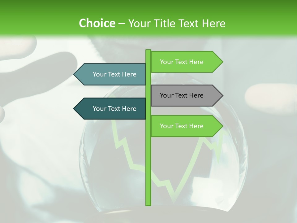 A Man Holding A Glass Ball In His Hands PowerPoint Template