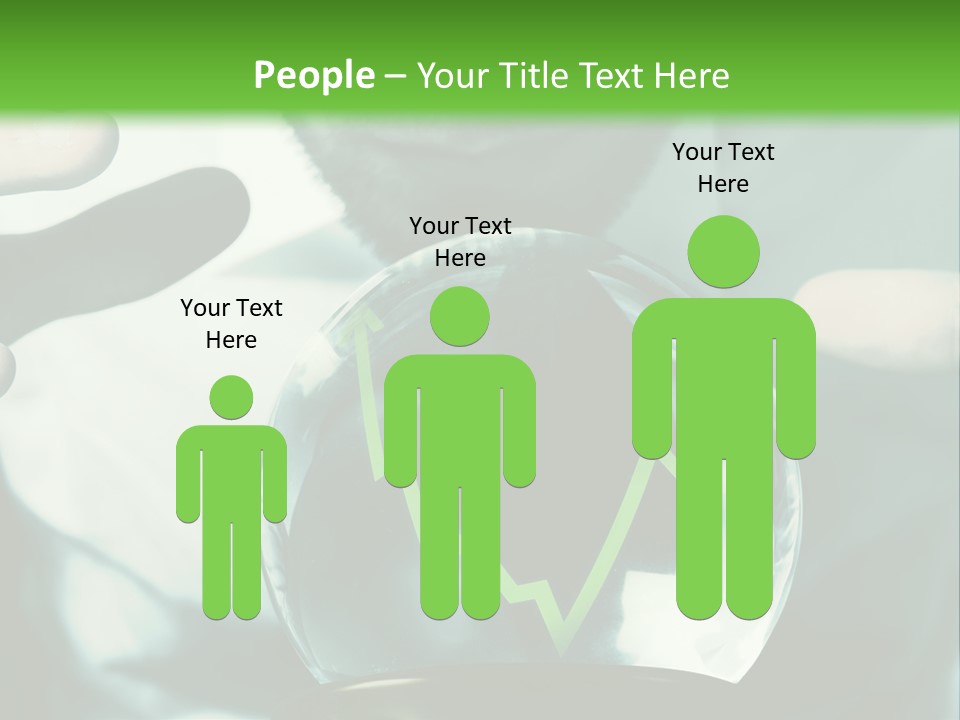 A Man Holding A Glass Ball In His Hands PowerPoint Template