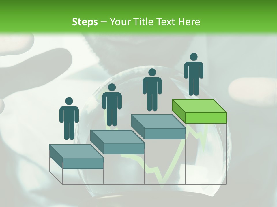 A Man Holding A Glass Ball In His Hands PowerPoint Template