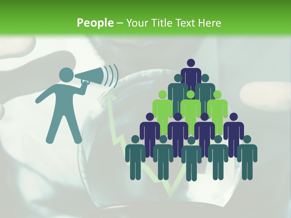 A Man Holding A Glass Ball In His Hands PowerPoint Template