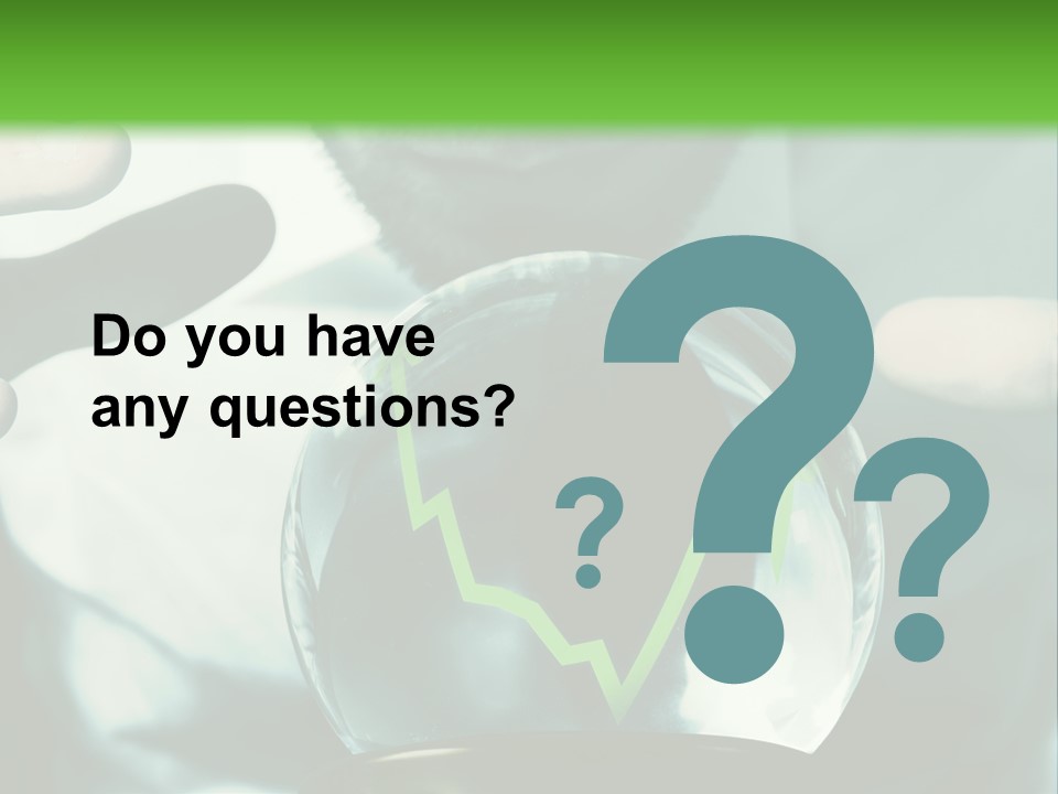 A Man Holding A Glass Ball In His Hands PowerPoint Template