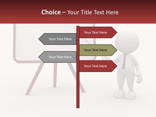 A Person Standing Next To A White Board With A Knife PowerPoint Template
