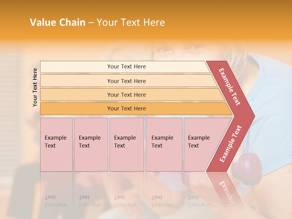 A Group Of Older Women Exercising With Dumbbells PowerPoint Template