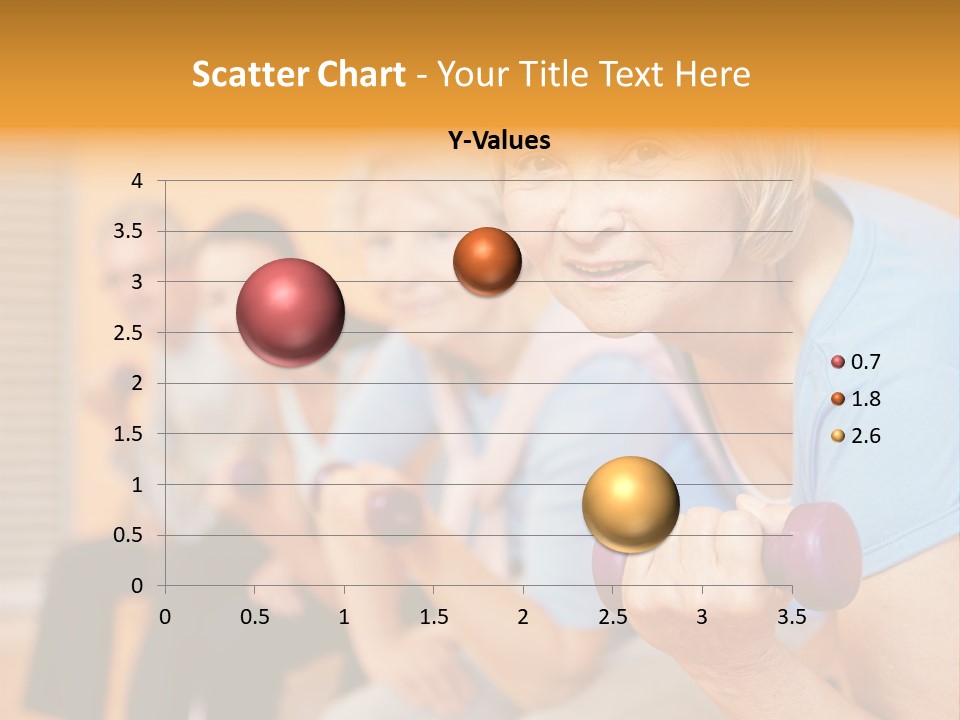 A Group Of Older Women Exercising With Dumbbells PowerPoint Template