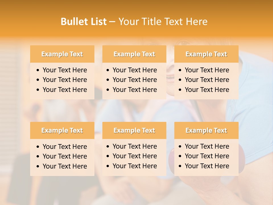 A Group Of Older Women Exercising With Dumbbells PowerPoint Template