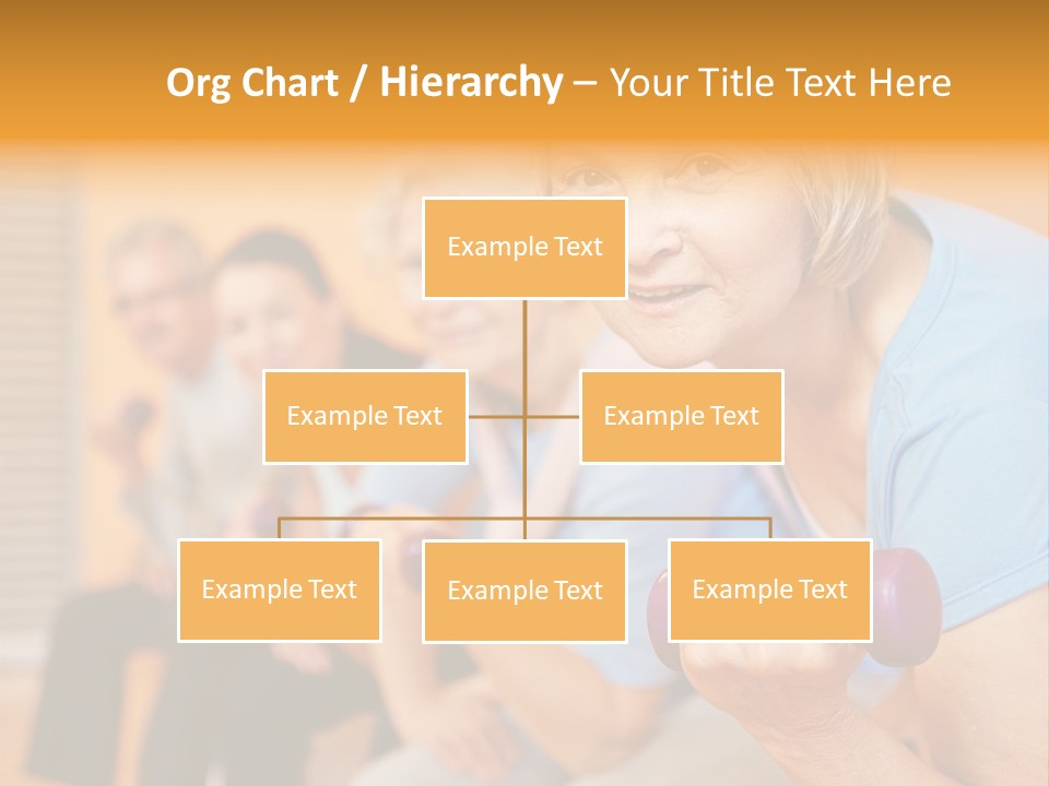 A Group Of Older Women Exercising With Dumbbells PowerPoint Template