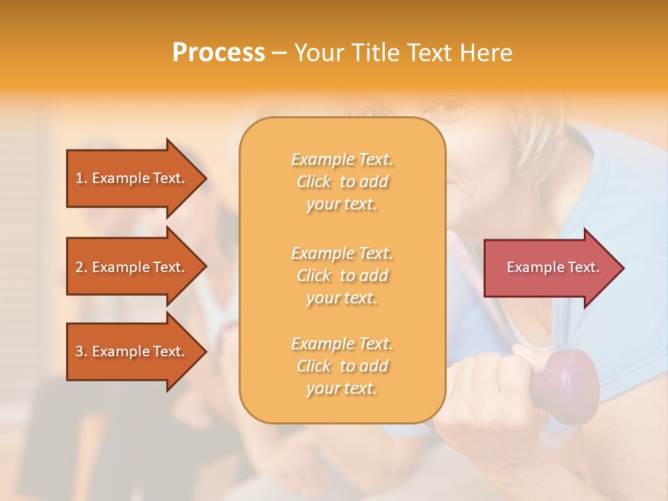 A Group Of Older Women Exercising With Dumbbells PowerPoint Template