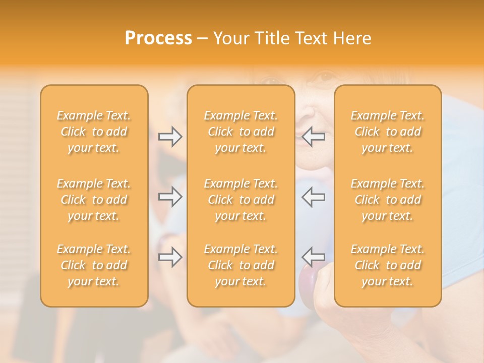 A Group Of Older Women Exercising With Dumbbells PowerPoint Template