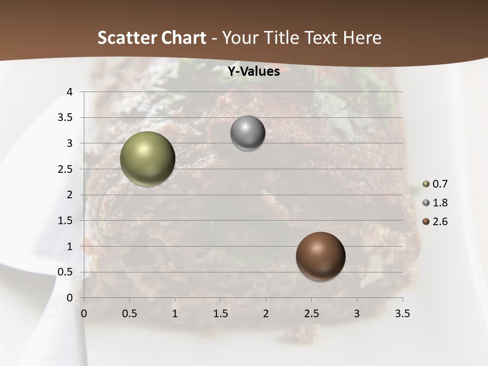 A Piece Of Meat On A Plate On A Table PowerPoint Template
