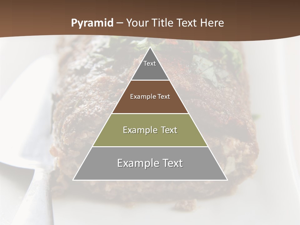 A Piece Of Meat On A Plate On A Table PowerPoint Template