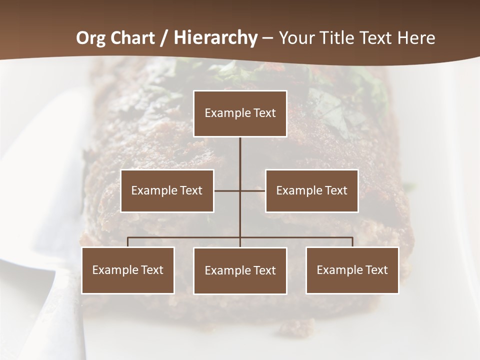 A Piece Of Meat On A Plate On A Table PowerPoint Template