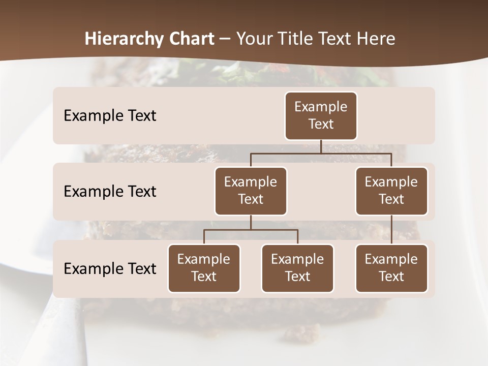 A Piece Of Meat On A Plate On A Table PowerPoint Template