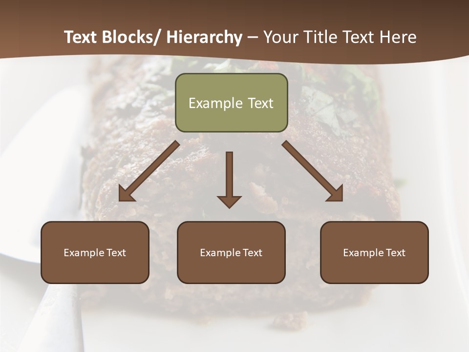 A Piece Of Meat On A Plate On A Table PowerPoint Template