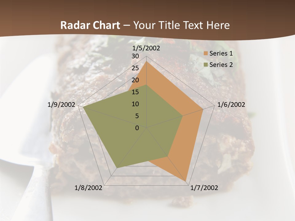 A Piece Of Meat On A Plate On A Table PowerPoint Template