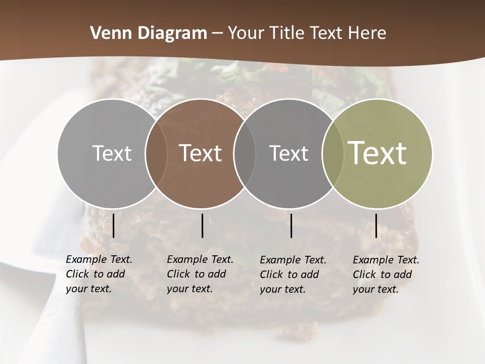 A Piece Of Meat On A Plate On A Table PowerPoint Template
