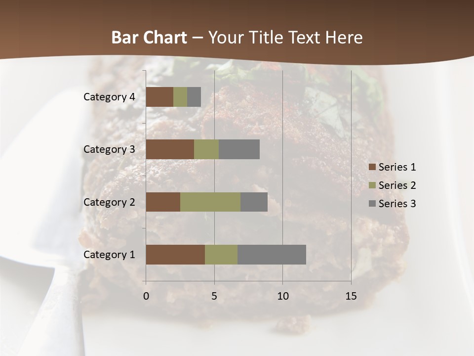 A Piece Of Meat On A Plate On A Table PowerPoint Template