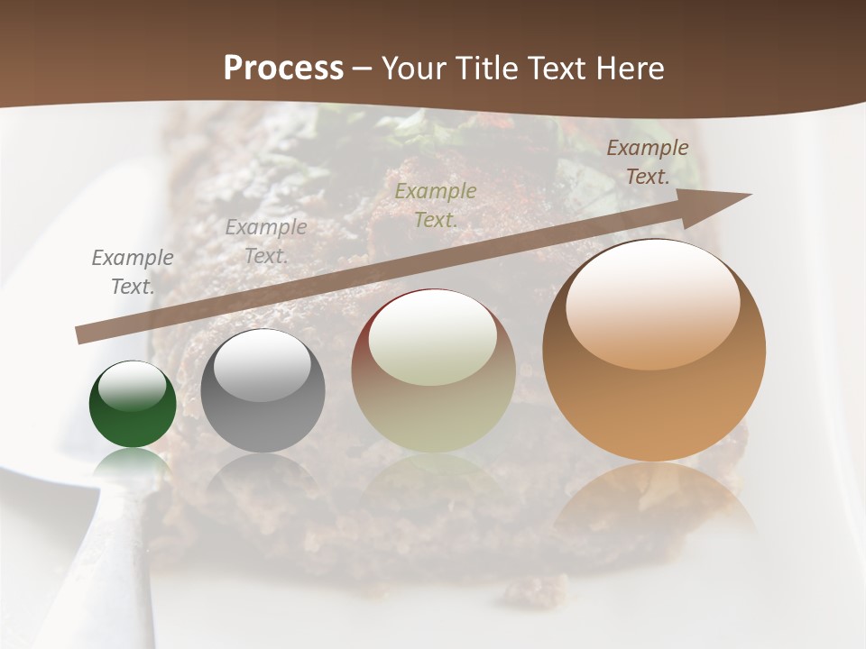 A Piece Of Meat On A Plate On A Table PowerPoint Template