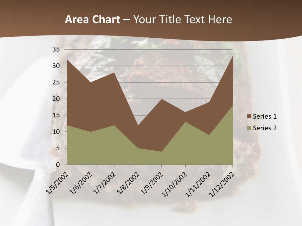 A Piece Of Meat On A Plate On A Table PowerPoint Template