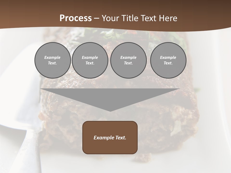 A Piece Of Meat On A Plate On A Table PowerPoint Template