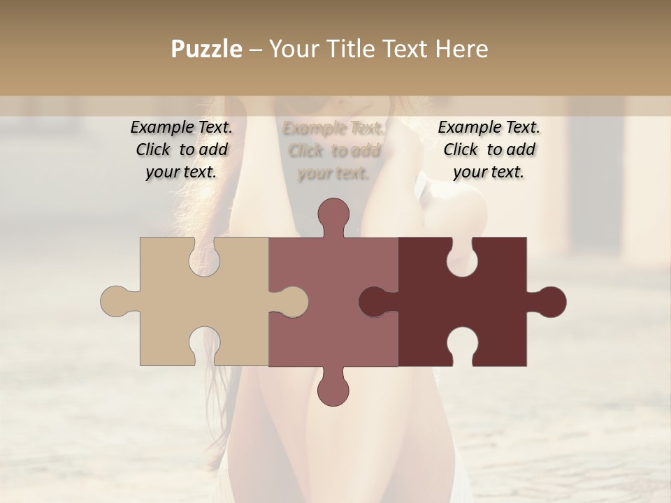 A Woman Sitting On The Ground With Her Hands Behind Her Head PowerPoint Template