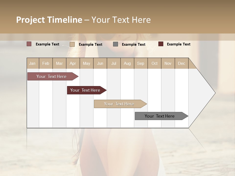 A Woman Sitting On The Ground With Her Hands Behind Her Head PowerPoint Template