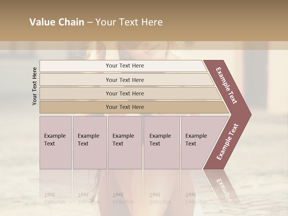 A Woman Sitting On The Ground With Her Hands Behind Her Head PowerPoint Template