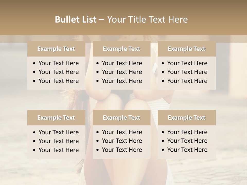 A Woman Sitting On The Ground With Her Hands Behind Her Head PowerPoint Template