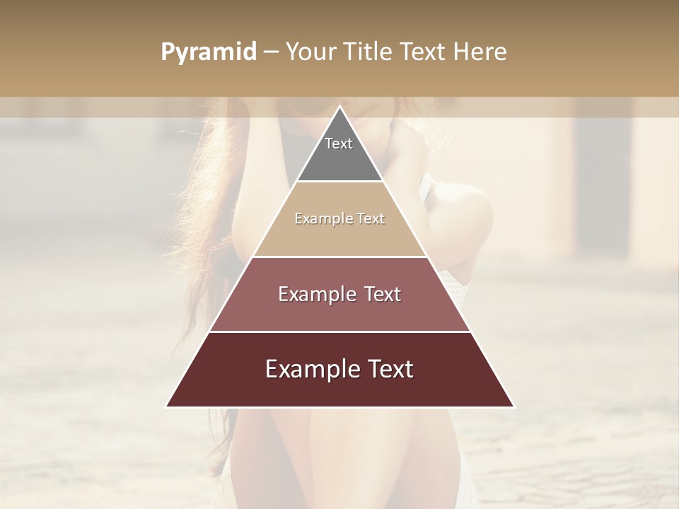 A Woman Sitting On The Ground With Her Hands Behind Her Head PowerPoint Template