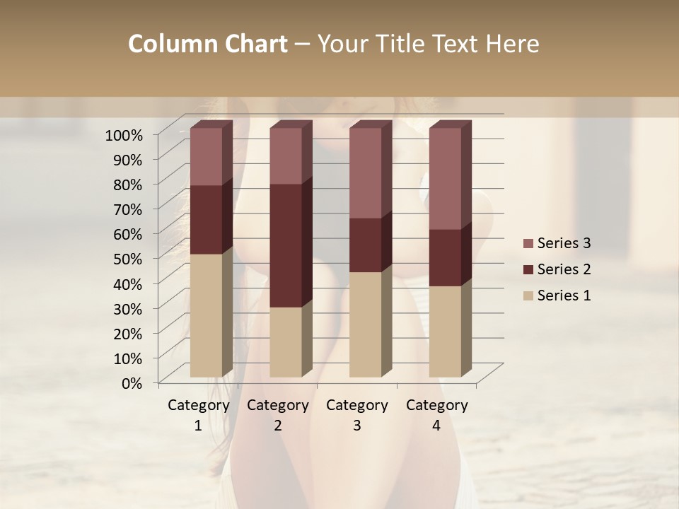 A Woman Sitting On The Ground With Her Hands Behind Her Head PowerPoint Template
