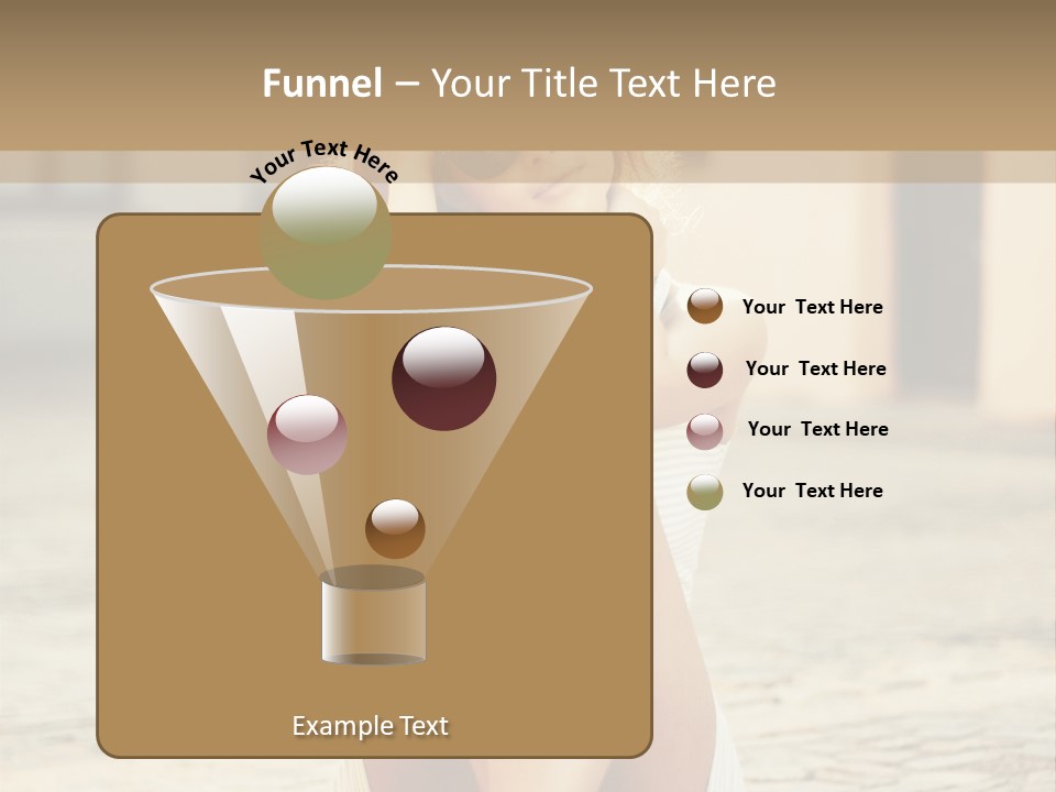 A Woman Sitting On The Ground With Her Hands Behind Her Head PowerPoint Template