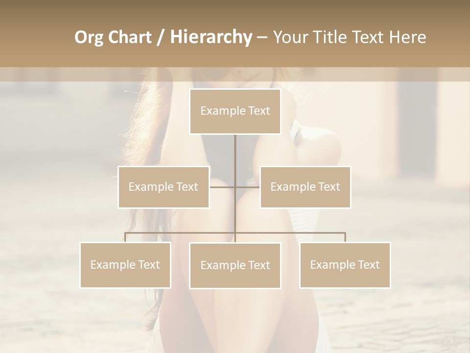 A Woman Sitting On The Ground With Her Hands Behind Her Head PowerPoint Template