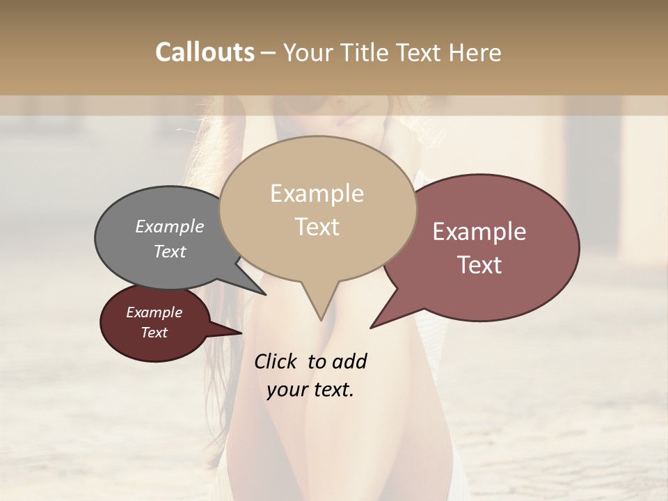 A Woman Sitting On The Ground With Her Hands Behind Her Head PowerPoint Template