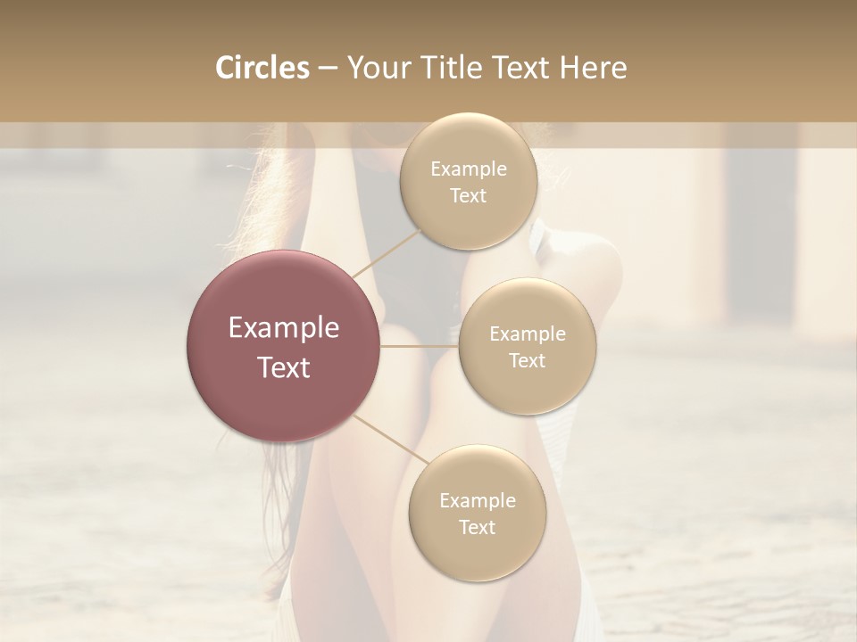 A Woman Sitting On The Ground With Her Hands Behind Her Head PowerPoint Template