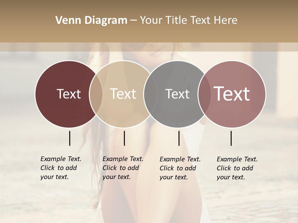 A Woman Sitting On The Ground With Her Hands Behind Her Head PowerPoint Template