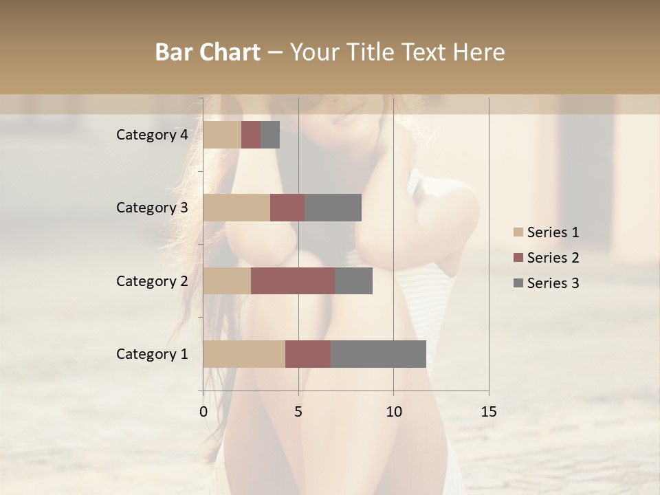 A Woman Sitting On The Ground With Her Hands Behind Her Head PowerPoint Template