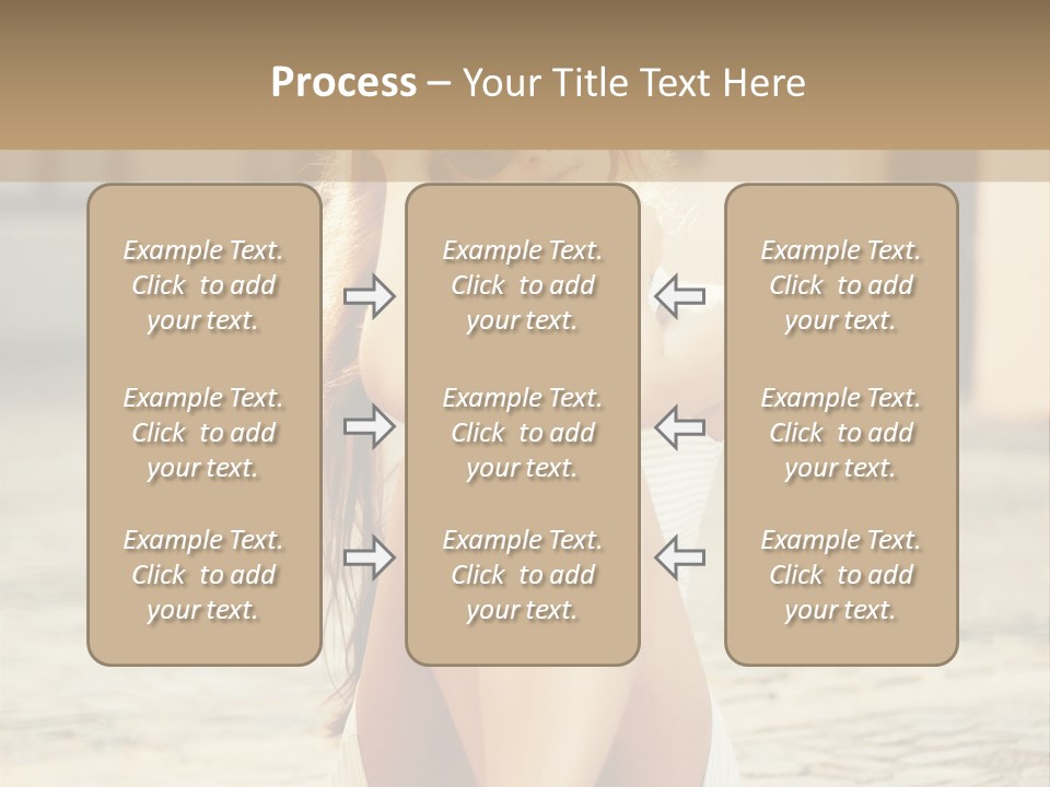 A Woman Sitting On The Ground With Her Hands Behind Her Head PowerPoint Template