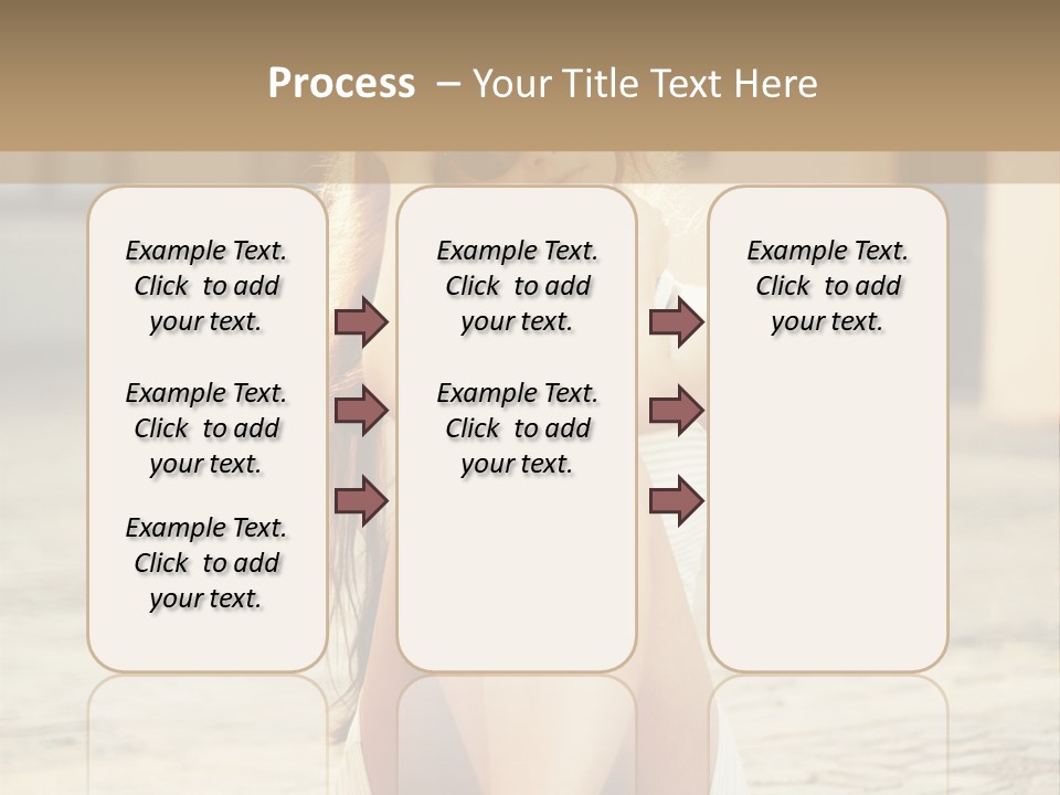 A Woman Sitting On The Ground With Her Hands Behind Her Head PowerPoint Template