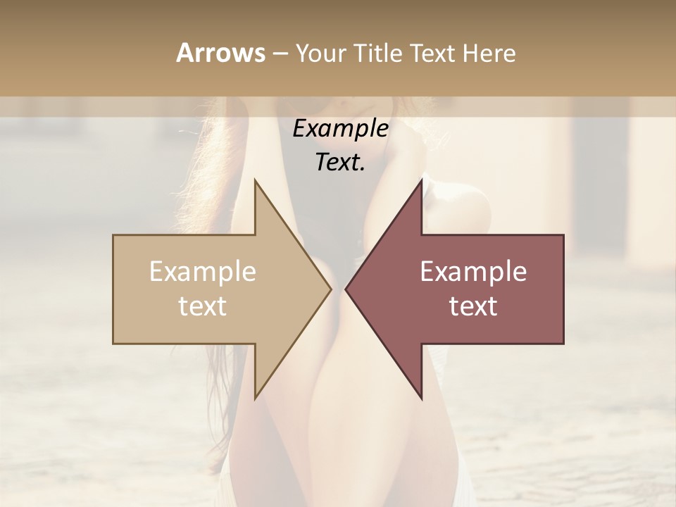 A Woman Sitting On The Ground With Her Hands Behind Her Head PowerPoint Template