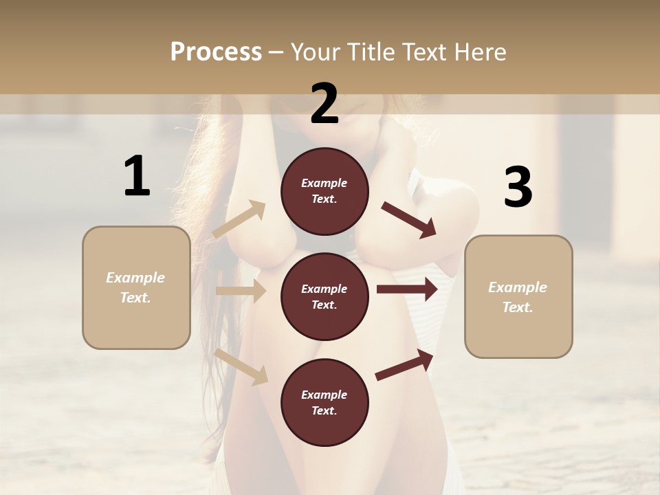 A Woman Sitting On The Ground With Her Hands Behind Her Head PowerPoint Template