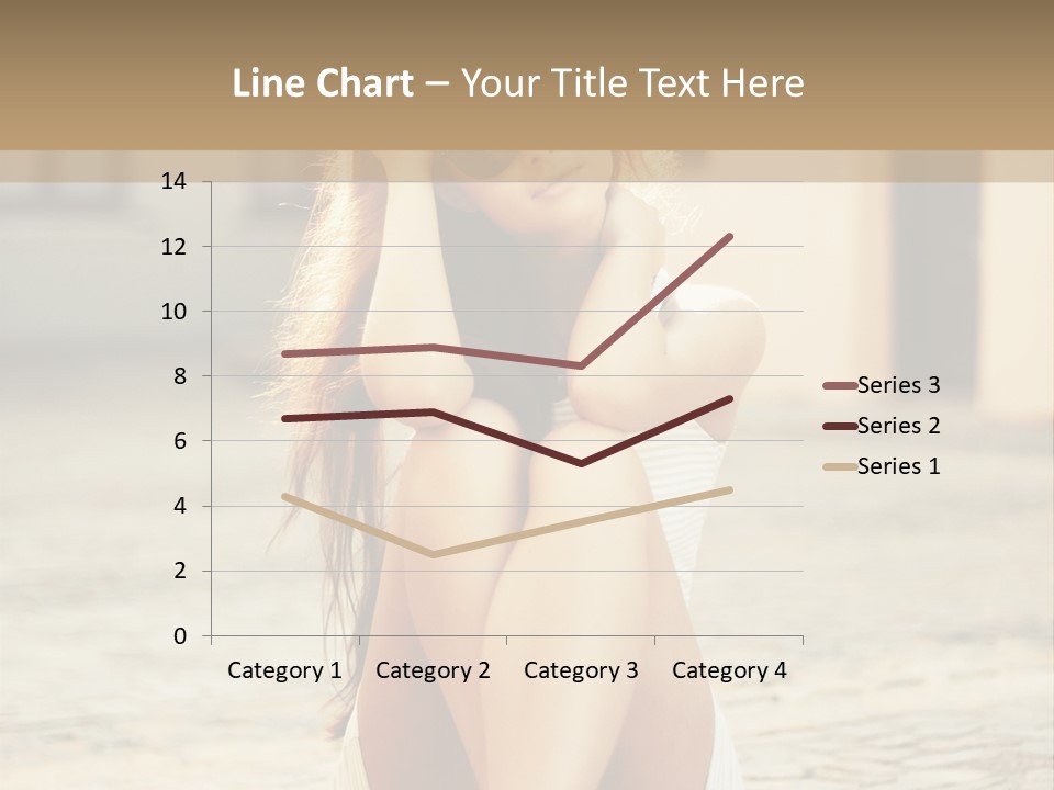 A Woman Sitting On The Ground With Her Hands Behind Her Head PowerPoint Template