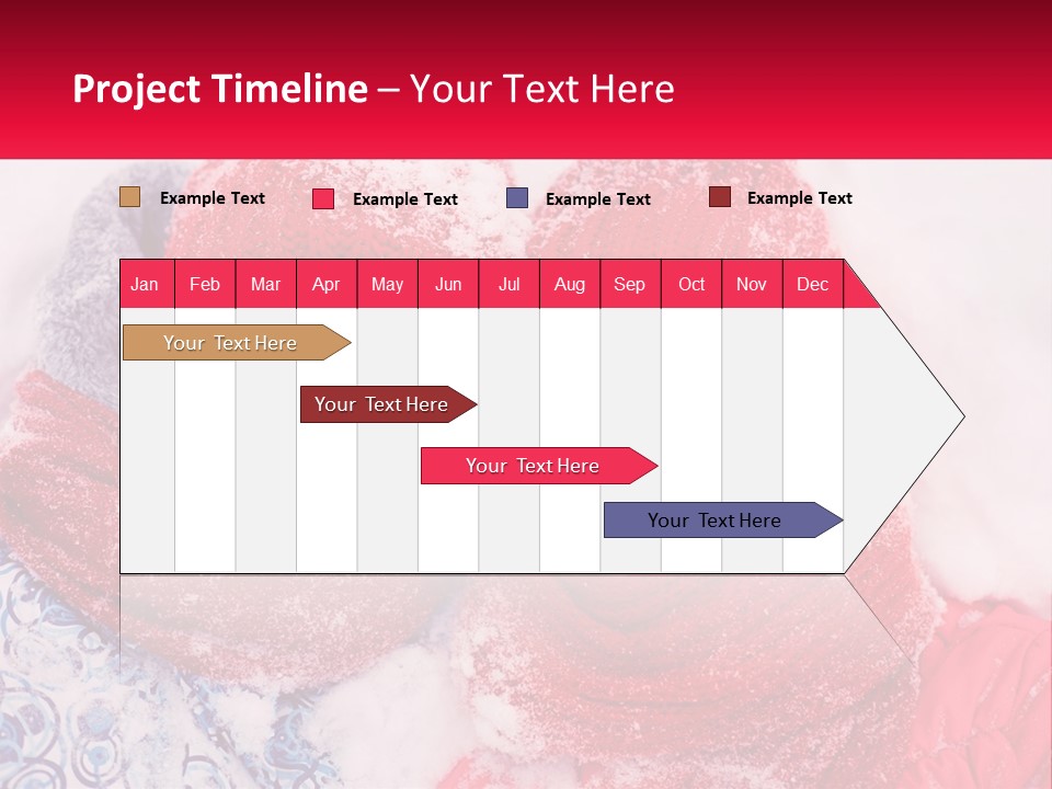 A Man And A Woman Laying In The Snow PowerPoint Template