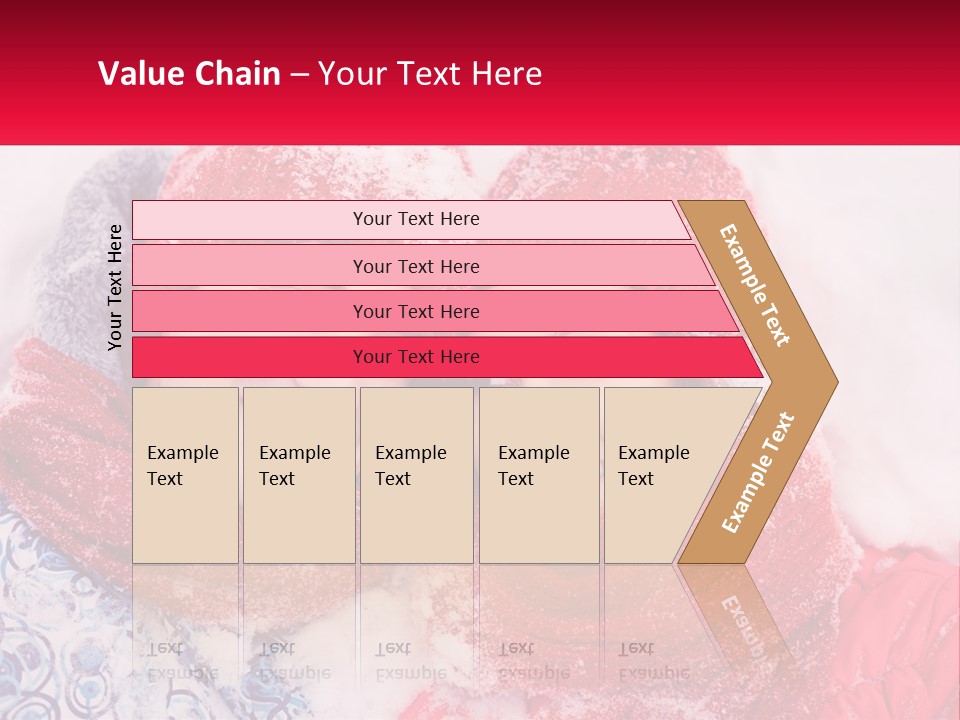 A Man And A Woman Laying In The Snow PowerPoint Template
