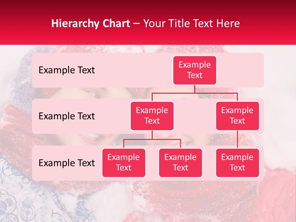 A Man And A Woman Laying In The Snow PowerPoint Template