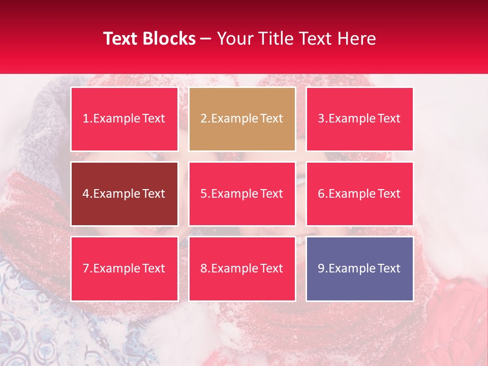 A Man And A Woman Laying In The Snow PowerPoint Template