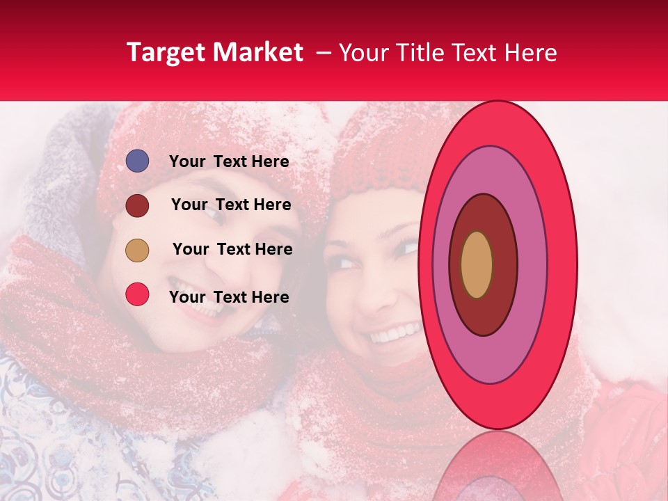 A Man And A Woman Laying In The Snow PowerPoint Template