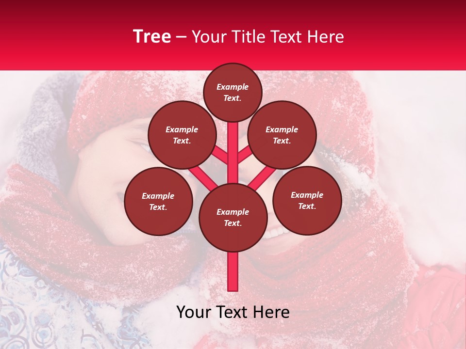 A Man And A Woman Laying In The Snow PowerPoint Template