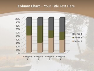 A Boat On A Lake With Fog In The Background PowerPoint Template