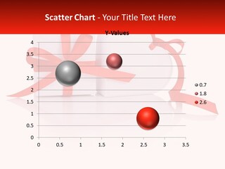 A White Box With A Red Ribbon And A White Box With A Red Bow PowerPoint Template
